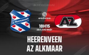 Nhận định Heerenveen vs AZ Alkmaar 18h15 ngày 28/1 (Giải vô địch quốc gia Hà Lan 2023/24)