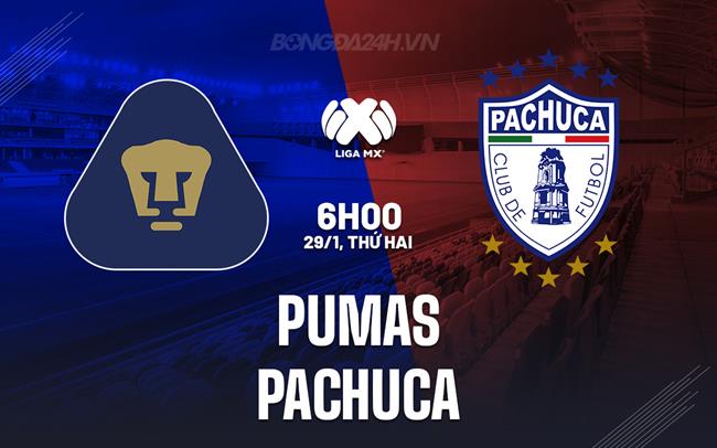 Bình luận bóng đá Pumas vs Pachuca 6h15 29/1 (Giải vô địch quốc gia Mexico 2023/24)