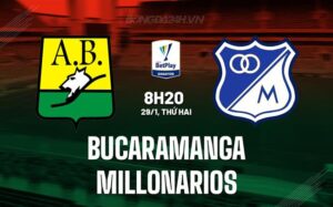 Bình luận Bucaramanga vs Millonarios, 8h20, 29/1 (VCK Colombia 2024)