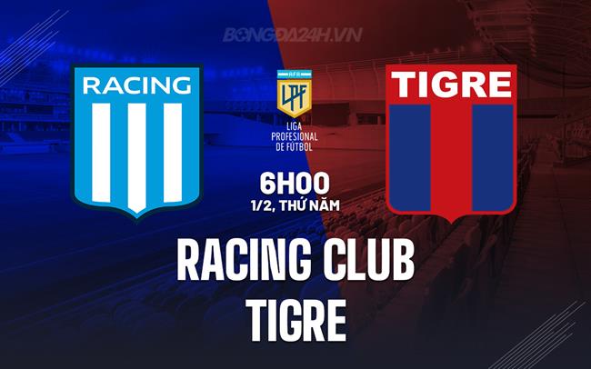 Bình luận bóng đá Racing Club vs Tigre 6h00 ngày 1/2 (Copa de La Liga Argentina 2024)
