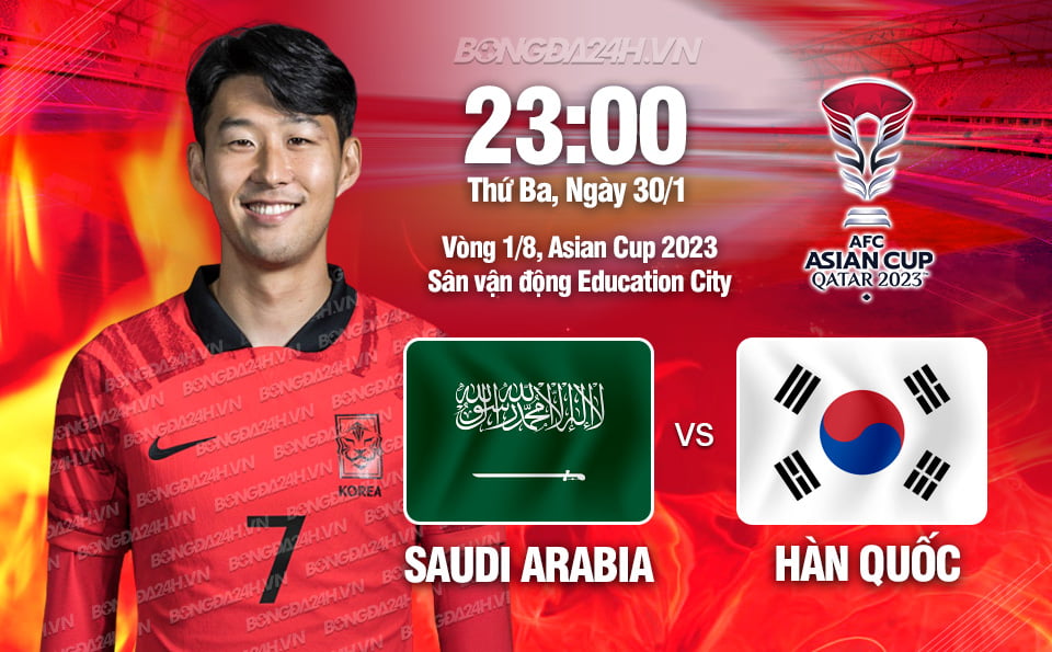Soi kèo bóng đá Saudi Arabia vs Hàn Quốc Asian Cup 2023 hôm nay