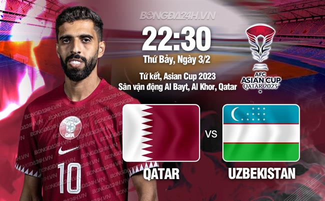 Bình luận bóng đá Qatar vs Uzbekistan 22h30 ngày 3/2 (Asian Cup 2023)