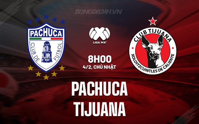 Bình luận Pachuca vs Tijuana 8h00 ngày 4/2 (Giải vô địch quốc gia Mexico 2023/24)
