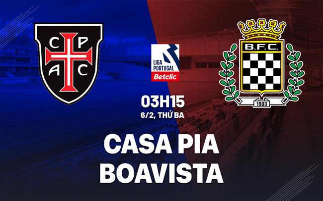 Nhận định Casa Pia vs Boavista 3h15 06/02 (Giải vô địch quốc gia Bồ Đào Nha 2023/24)