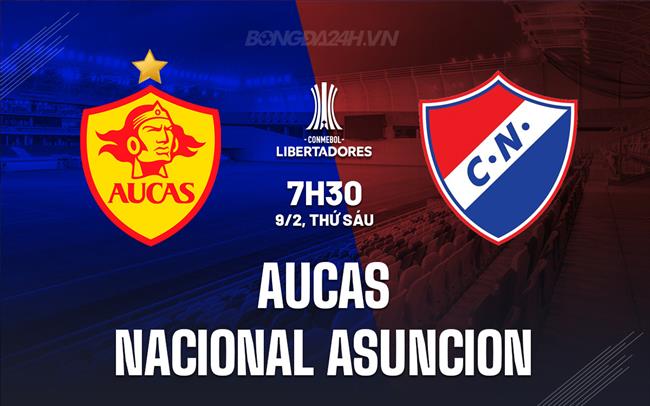 Nhận định Aucas vs Nacional Asuncion 7h30 ngày 09/02 (Copa Libertadores 2024)