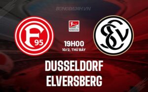 Nhận định Dusseldorf vs Elversberg 19h ngày 10/2 (hạng 2 Đức 2023/24)