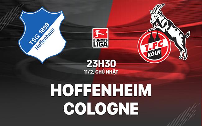 Bình luận bóng đá Hoffenheim vs Cologne 23h30 ngày 11/2 (Bundesliga 2023/24)