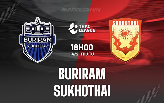 Bình luận trận đấu Buriram vs Sukhothai, 18h ngày 14/2 (Giải vô địch quốc gia Thái Lan 2023/24)