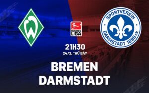 Bình luận bóng đá Bremen vs Darmstadt 21h30 ngày 24/2 (Bundesliga 2023/24)