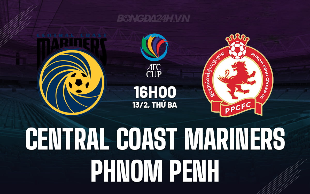 Central Coast Mariners vs Phnom Penh