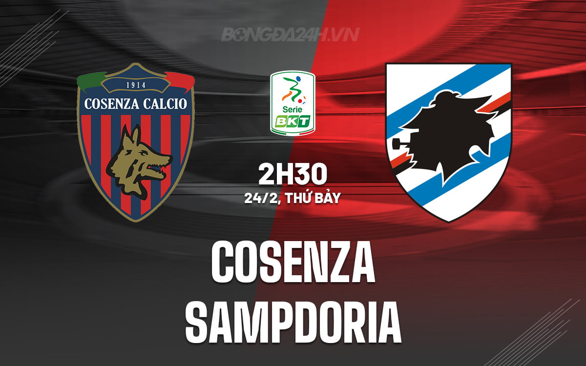 Cosenza đấu với Sampdoria