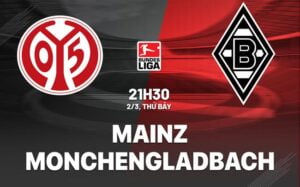 Bình luận bóng đá Mainz vs Monchenladbach 21h30 ngày 2/3 (Bundesliga 2023/24)