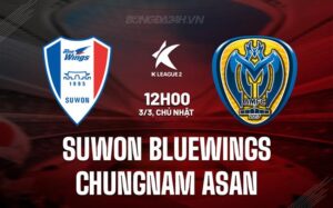 Nhận định Suwon Bluewings vs Chungnam Asan 12h00 ngày 3/3 (hạng 2 Hàn Quốc 2024)