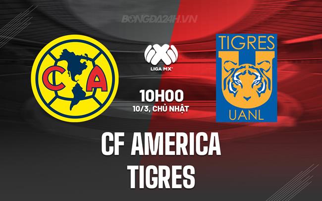 Bình luận CF America vs Tigres 10h00 ngày 10/3 (Giải vô địch quốc gia Mexico 2023/24)