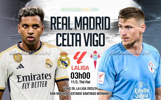 Real Madrid đấu với Celta Vigo