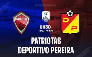 Nhận định Patriotas vs Pereira, 8h30 ngày 11/3 (Giải vô địch quốc gia Colombia 2024)