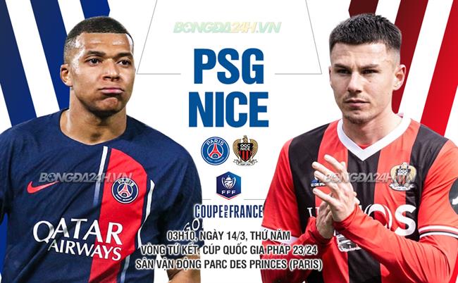 Bình luận bóng đá PSG vs Nice 3h10 ngày 14/3 (Cúp Quốc gia Pháp 2023/24)