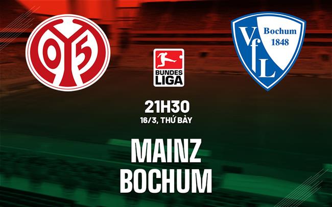 Bình luận bóng đá Mainz vs Bochum 21h30 ngày 16/3 (Bundesliga 2023/24)
