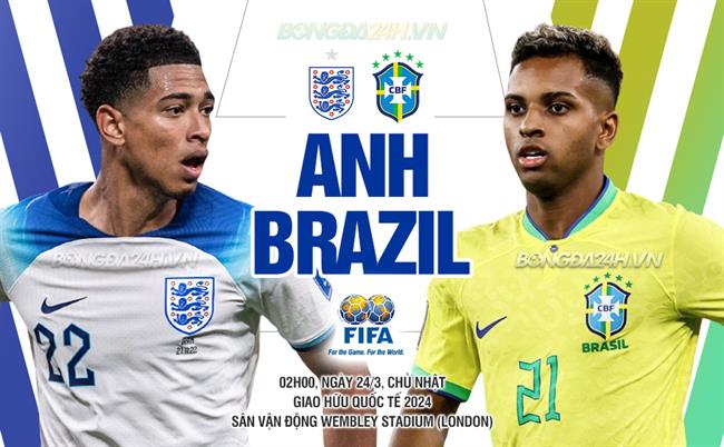 Bình luận Anh vs Brazil (02h00 24/3): Nhạc Samba dừng lại ở Wembley