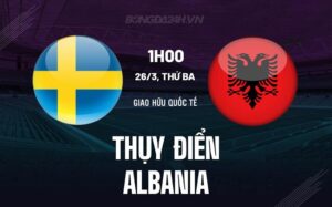 Nhận định Thụy Điển vs Albania 1h00 ngày 26/3 (Giao hữu quốc tế)