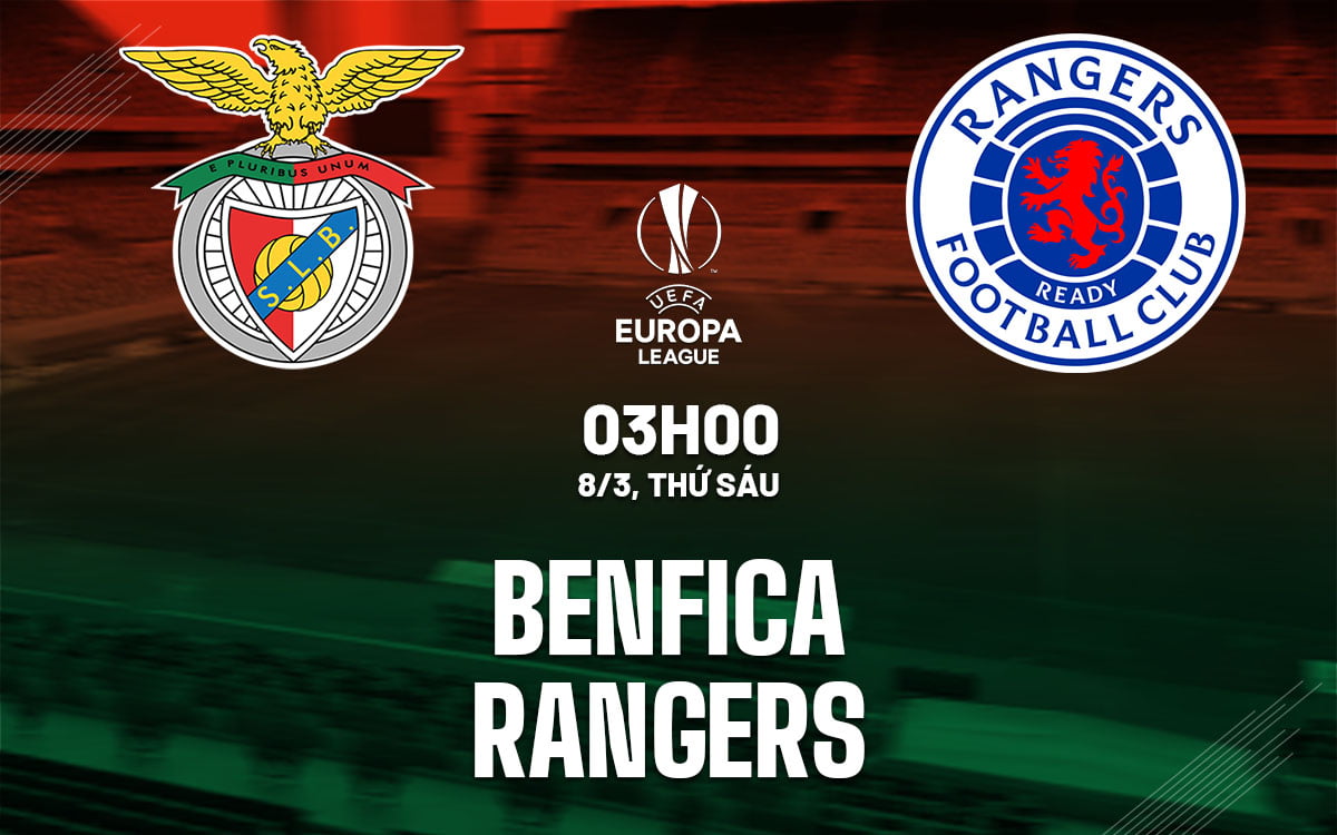 Dự đoán bóng đá Benfica vs Rangers, cúp C2 châu Âu hôm nay