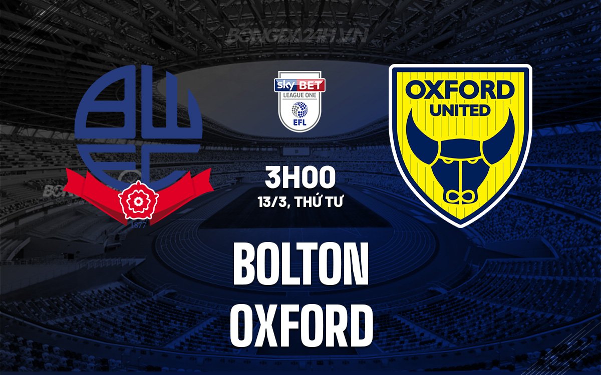 Bolton đấu với Oxford
