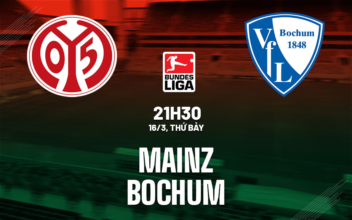 Soi kèo bóng đá Mainz vs Bochum vdqg duc bundesliga hôm nay