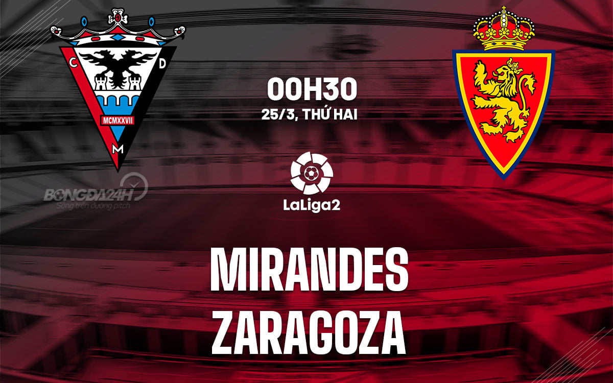 Soi kèo bóng đá Mirandes vs Zaragoza ngày hôm nay