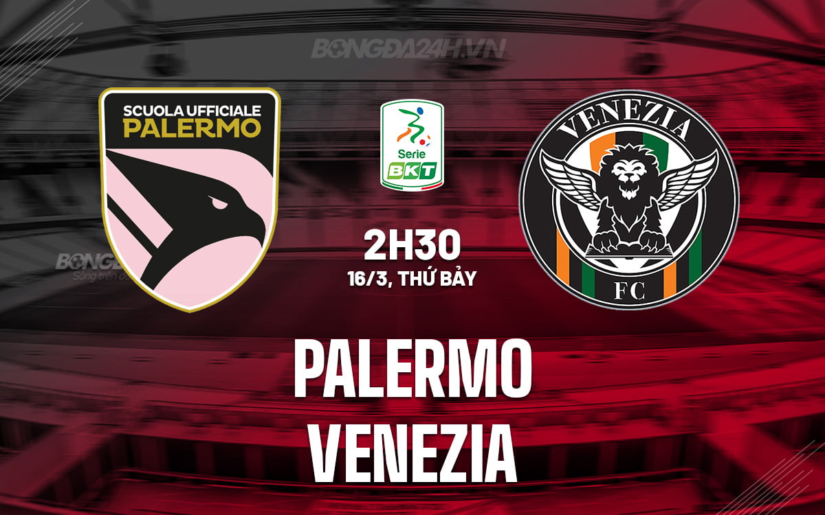 Palermo đấu với Venice