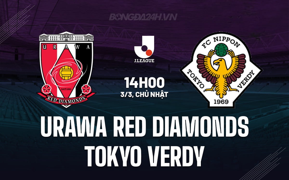 Kim cương đỏ Urawa vs Tokyo Verdy