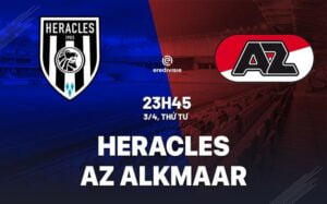 Bình luận bóng đá Heracles vs AZ Alkmaar 23h45 ngày 3/4 (Giải vô địch quốc gia Hà Lan 2023/24)