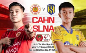 Nhận định CAHN vs SLNA (19h15 4/4): Thử thách cho đội khách